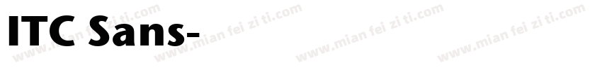 ITC Sans字体转换